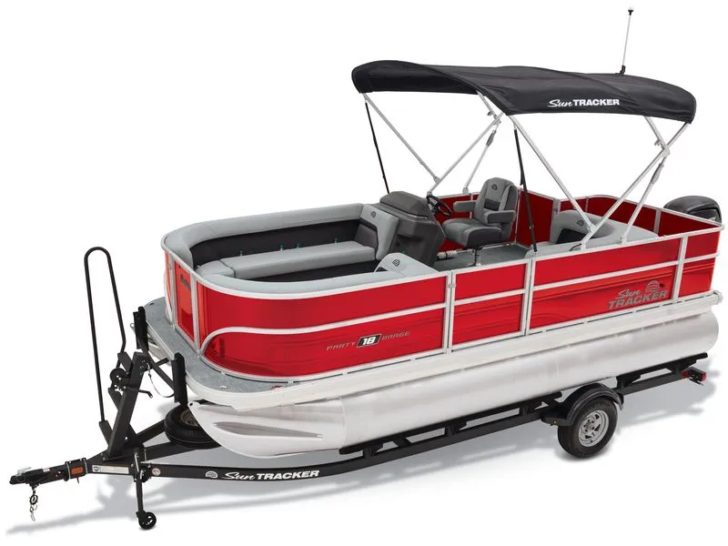 Slide: The Image of Sun Tracker Party Barge 18 DLX 2026 - 8