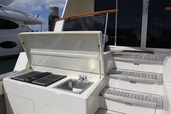 Slide: The Image of Hatteras 74 Custom Cockpit Motor Yacht 1990 - 5