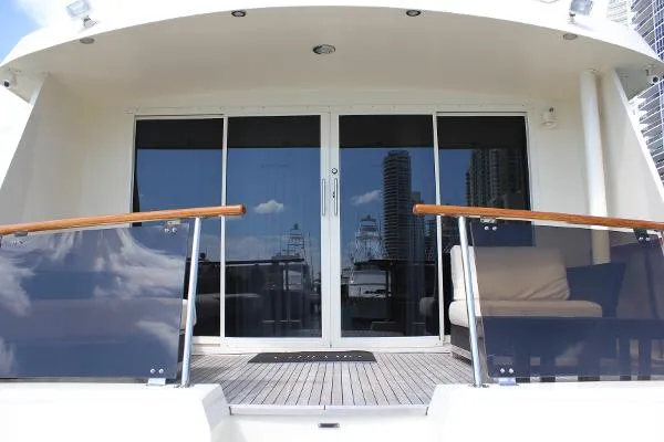 Slide: The Image of Hatteras 74 Custom Cockpit Motor Yacht 1990 - 6