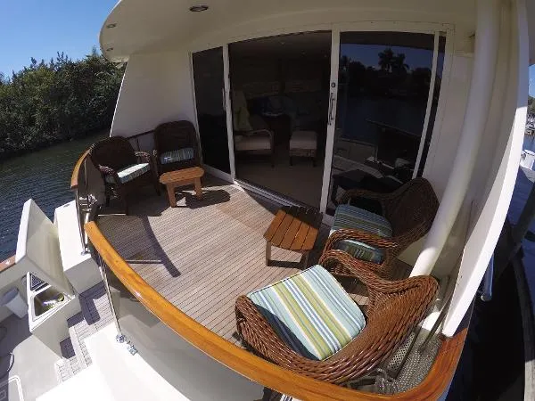 Slide: The Image of Hatteras 74 Custom Cockpit Motor Yacht 1990 - 7