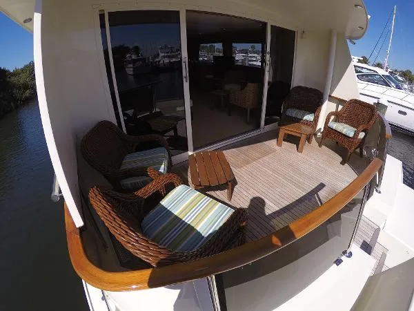 Slide: The Image of Hatteras 74 Custom Cockpit Motor Yacht 1990 - 8
