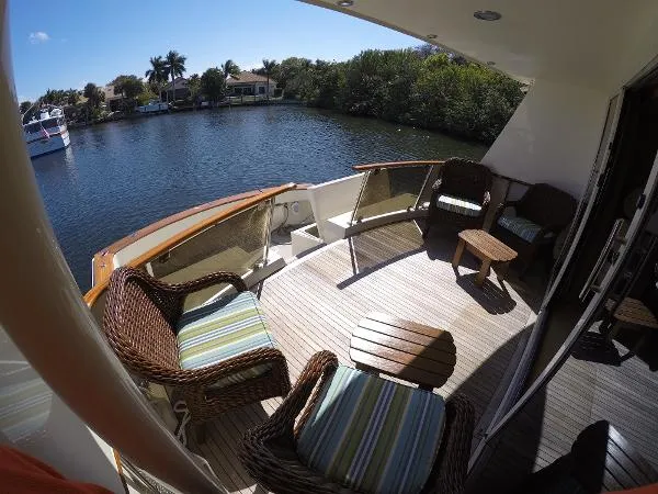 Slide: The Image of Hatteras 74 Custom Cockpit Motor Yacht 1990 - 9