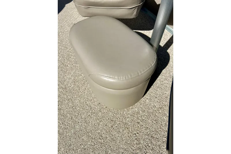 Slide: The Image of Beige leather seat on 2007 Premier 250 Intrigue boat, carpeted floor. - 22