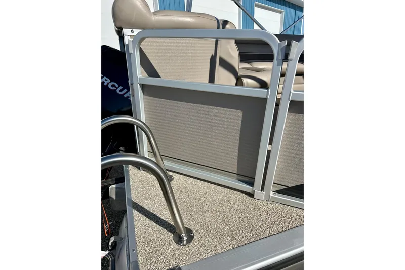 Slide: The Image of 2007 Premier 250 Intrigue pontoon boat with seating and stainless steel ladder. - 43