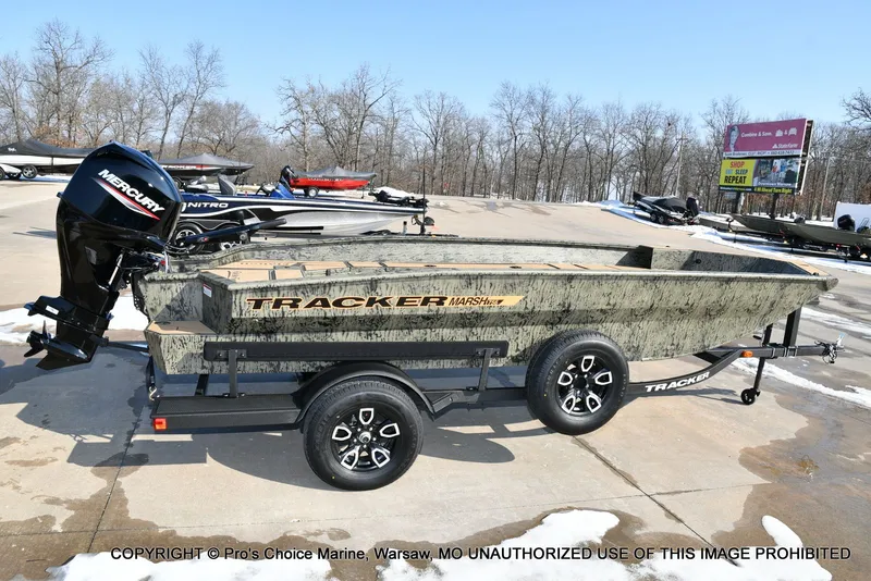 Slide: The Image of Tracker Grizzly 1756 T Marsh w/60HP Tiller 2026 - 22