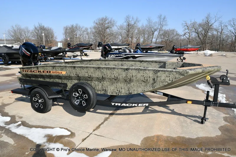 Slide: The Image of Tracker Grizzly 1756 T Marsh w/60HP Tiller 2026 - 52