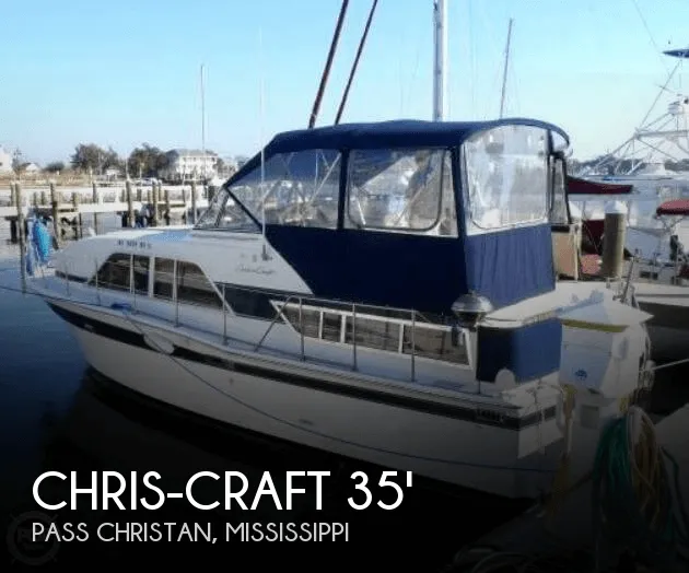 Slide: The Image of Chris-Craft 350 Catalina Aft Cabin 1985 - 0