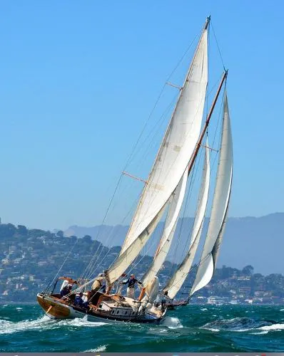 Slide: The Image of CLASSIC WOODEN SCHOONER William Hand design 1929 - 1