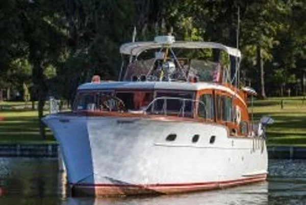 Slide: The Image of Chris-Craft 45' Flybridge Motor Yacht 1954 - 0