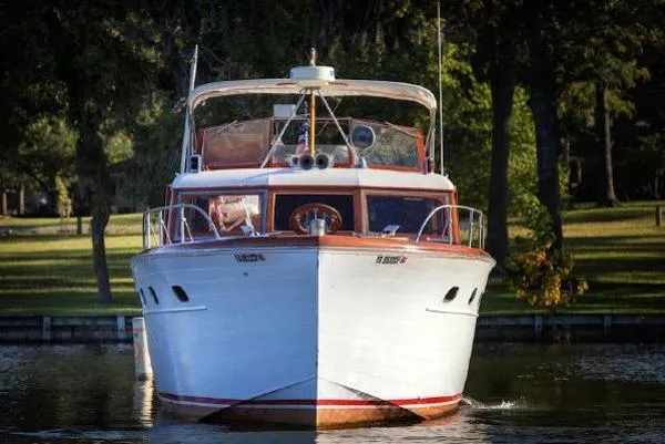 Slide: The Image of Chris-Craft 45' Flybridge Motor Yacht 1954 - 1