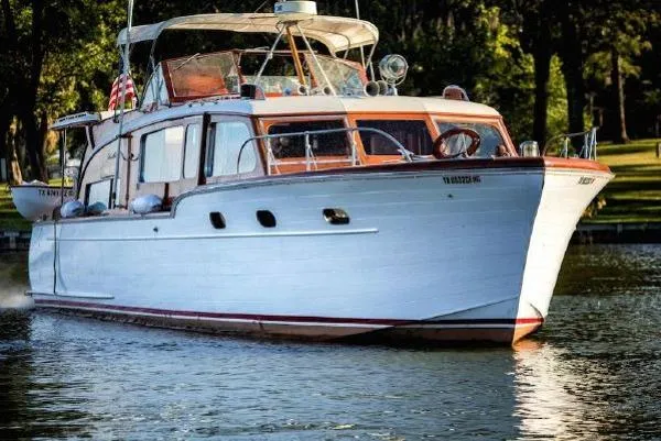 Slide: The Image of Chris-Craft 45' Flybridge Motor Yacht 1954 - 3