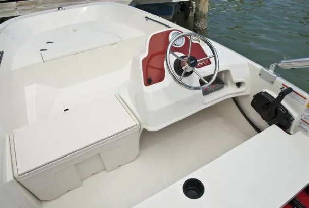 Slide: The Image of Boston Whaler 150 Super Sport with trailer- Certified Preowned 2012 - 2
