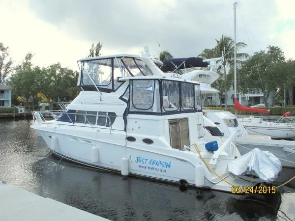 Slide: The Image of Silverton 442 Cockpit Motor Yacht Diesel 2000 - 1