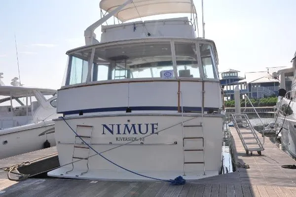 Slide: The Image of Bertram Huge Sun Deck & aft cabin 1984 - 2