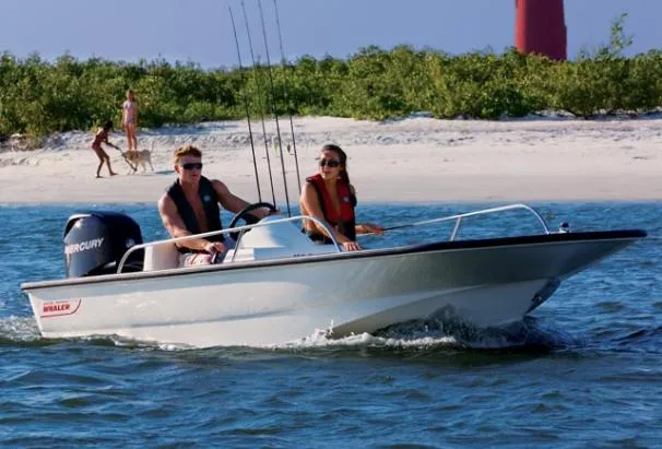 Slide: The Image of Boston Whaler 150 Sport with Trailer 2008 - 5