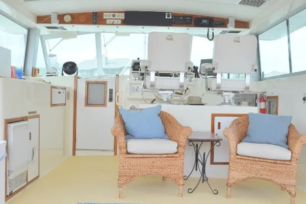 Slide: The Image of Bertram Huge Sun Deck & aft cabin 1984 - 5