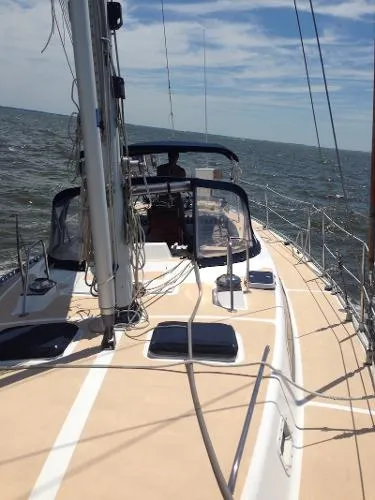 Slide: The Image of Gulfstar 45 Hirsch Center Cockpit 1985 - 1