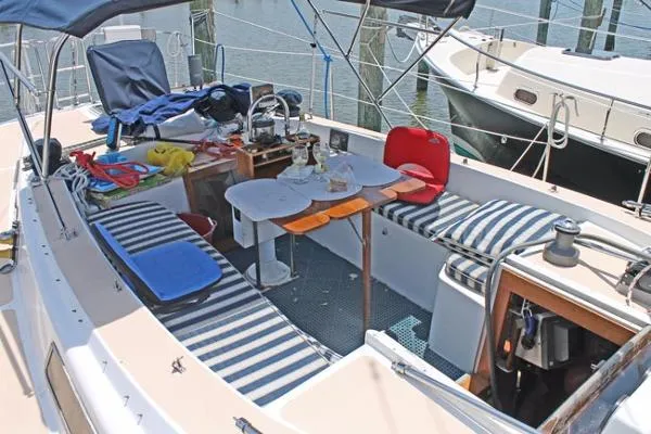 Slide: The Image of Gulfstar 45 Hirsch Center Cockpit 1985 - 6
