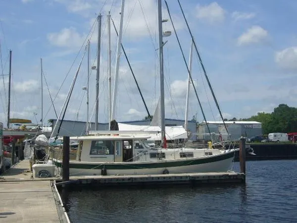 Slide: The Image of Schucker 436 Pilothouse Motorsailer 1979 - 1