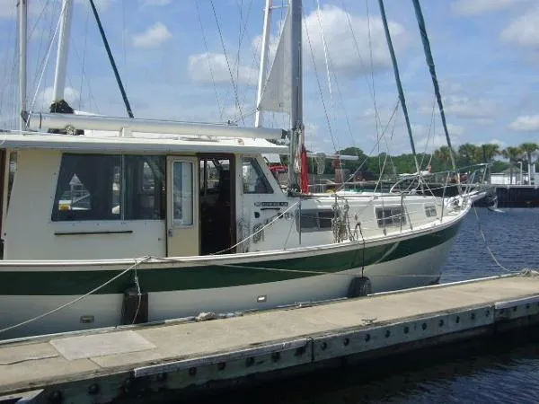Slide: The Image of Schucker 436 Pilothouse Motorsailer 1979 - 2