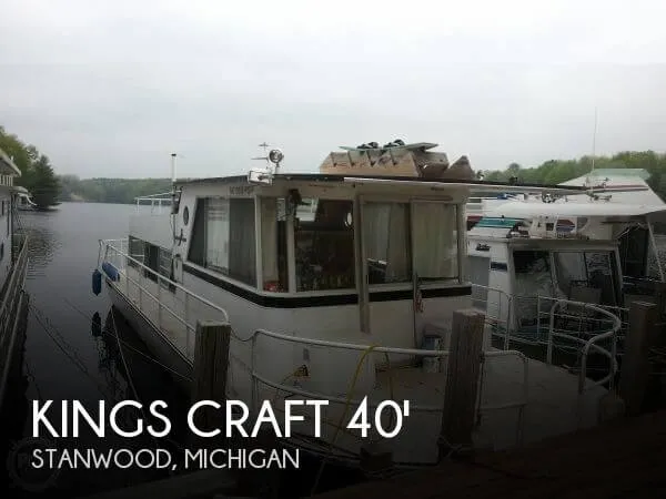 Slide: The Image of Kings Craft 40 Houseboat 1974 - 0