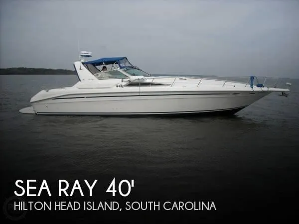 Slide: The Image of Sea Ray 400 Express Cruiser 1993 - 0