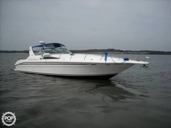 Slide: The Image of Sea Ray 400 Express Cruiser 1993 - 5