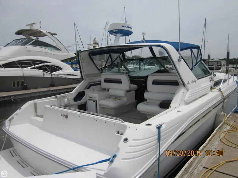 Slide: The Image of Sea Ray 400 Express Cruiser 1993 - 6