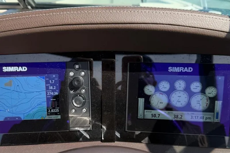 Slide: The Image of Simrad displays on Chaparral 267 SSX boat, 2018 model. - 9