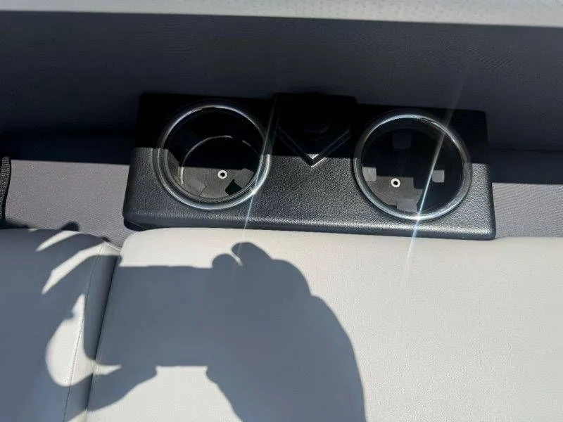 Slide: The Image of Cup holders in Harris Cruiser 210 FC 2025. - 19