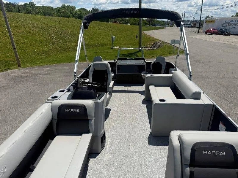 Slide: The Image of Interior view of 2025 Harris Cruiser 210 FC pontoon boat. - 25