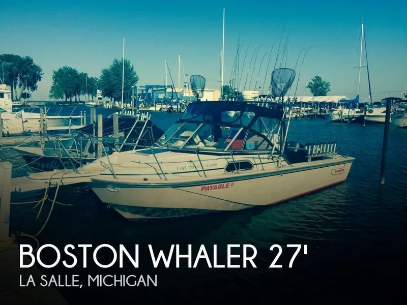 Slide: The Image of Boston Whaler 27 Whaler Full Cabin 1986 - 0