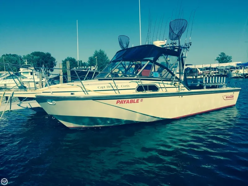 Slide: The Image of Boston Whaler 27 Whaler Full Cabin 1986 - 4
