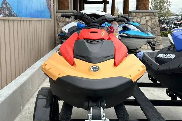 Slide: The Image of 2026 Sea-Doo PWC SPARK CONV 90 OR 2UP IBR 26 in red and yellow. - 20