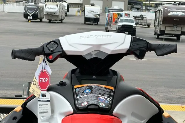 Slide: The Image of Handlebars of a 2026 Sea-Doo PWC SPARK with iBR system. - 30