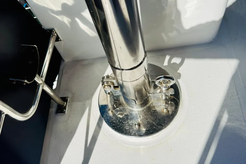 Slide: The Image of Stainless steel fitting on 2006 Albin 40 North Sea Cutter deck. - 42