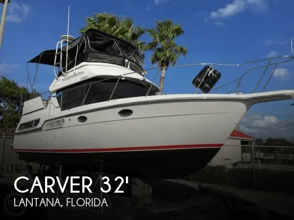 Slide: The Image of Carver Yachts 325 Aft Cabin 1995 - 0