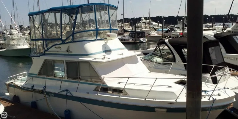 Slide: The Image of Uniflite 36 Sedan Cruiser Flybridge 1973 - 1