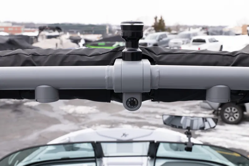 Slide: The Image of 2026 MasterCraft XT22 boat with advanced camera system on tower. - 14