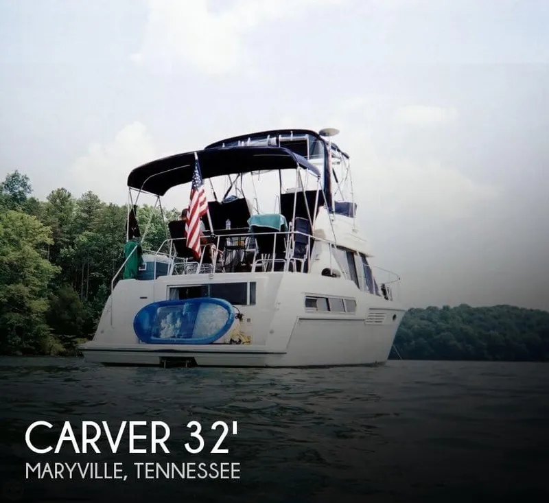 Slide: The Image of Carver Yachts 325 Aft Cabin 1995 - 0