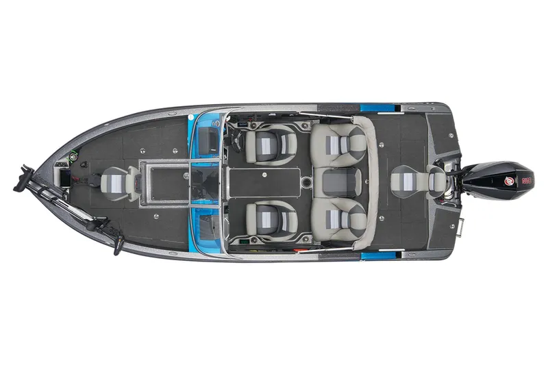 Slide: The Image of 2026 Ranger 212LS boat dashboard with Lowrance electronics and storage compartments. - 14