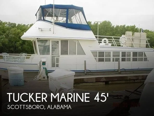 Slide: The Image of Tucker Marine 45 Houseboat 1972 - 0