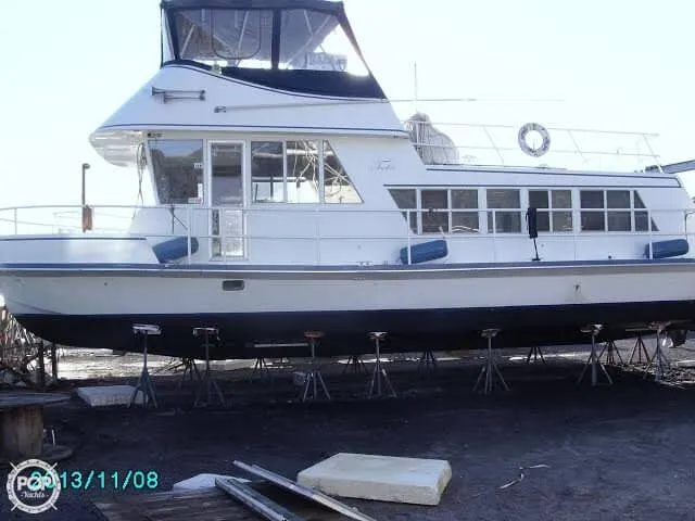 Slide: The Image of Tucker Marine 45 Houseboat 1972 - 2