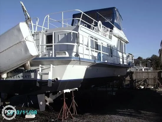 Slide: The Image of Tucker Marine 45 Houseboat 1972 - 7