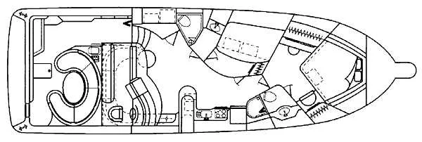 Slide: The Image of Sea Ray 440 Sundancer 1995 - 1