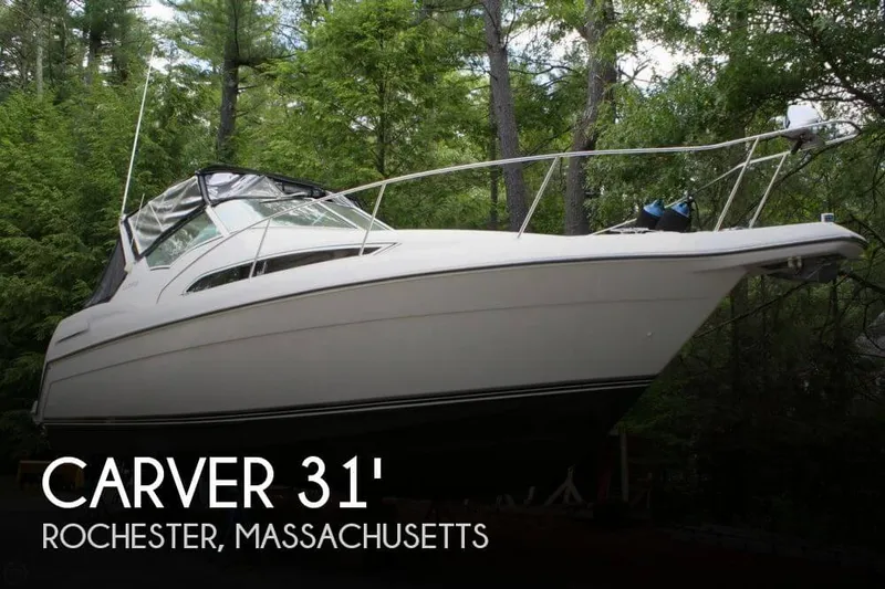 Slide: The Image of Carver Yachts 310 Santego MId-Cabin Express 1995 - 0
