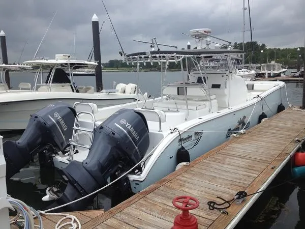 Slide: The Image of Twin Vee Powercats Hydrofoil 35 Catamaran 2014 - 1