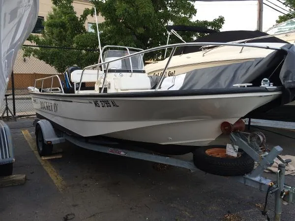 Slide: The Image of Boston Whaler 170 Montauk with Trailer 2003 - 0