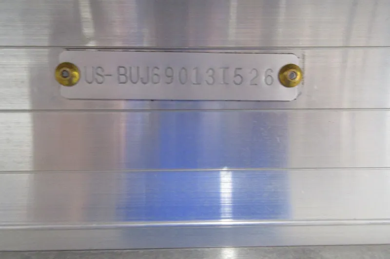 Slide: The Image of Hull identification number on a 2026 Sun Tracker Party Barge 18 DLX. - 8