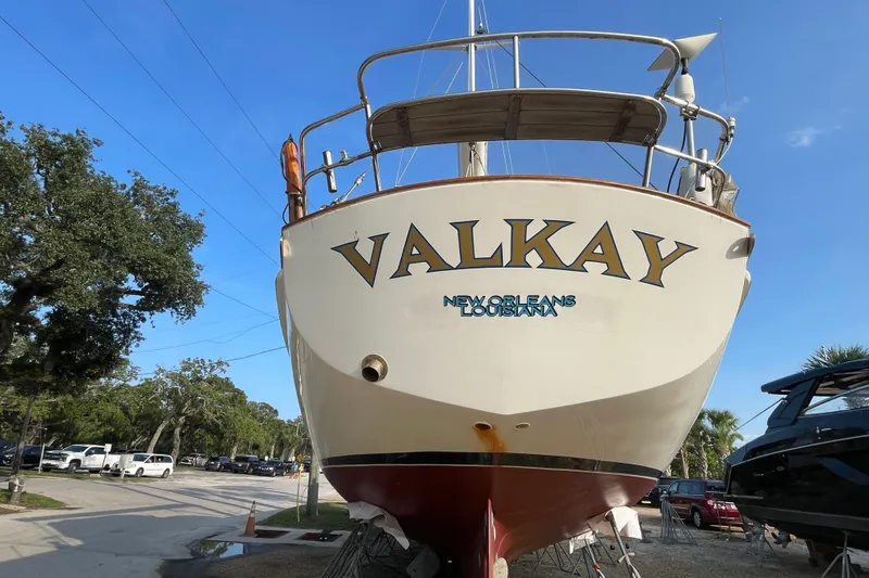 Slide: The Image of 1972 Rhodes 53 Motorsailor "Valkay" docked in New Orleans, Louisiana. - 4